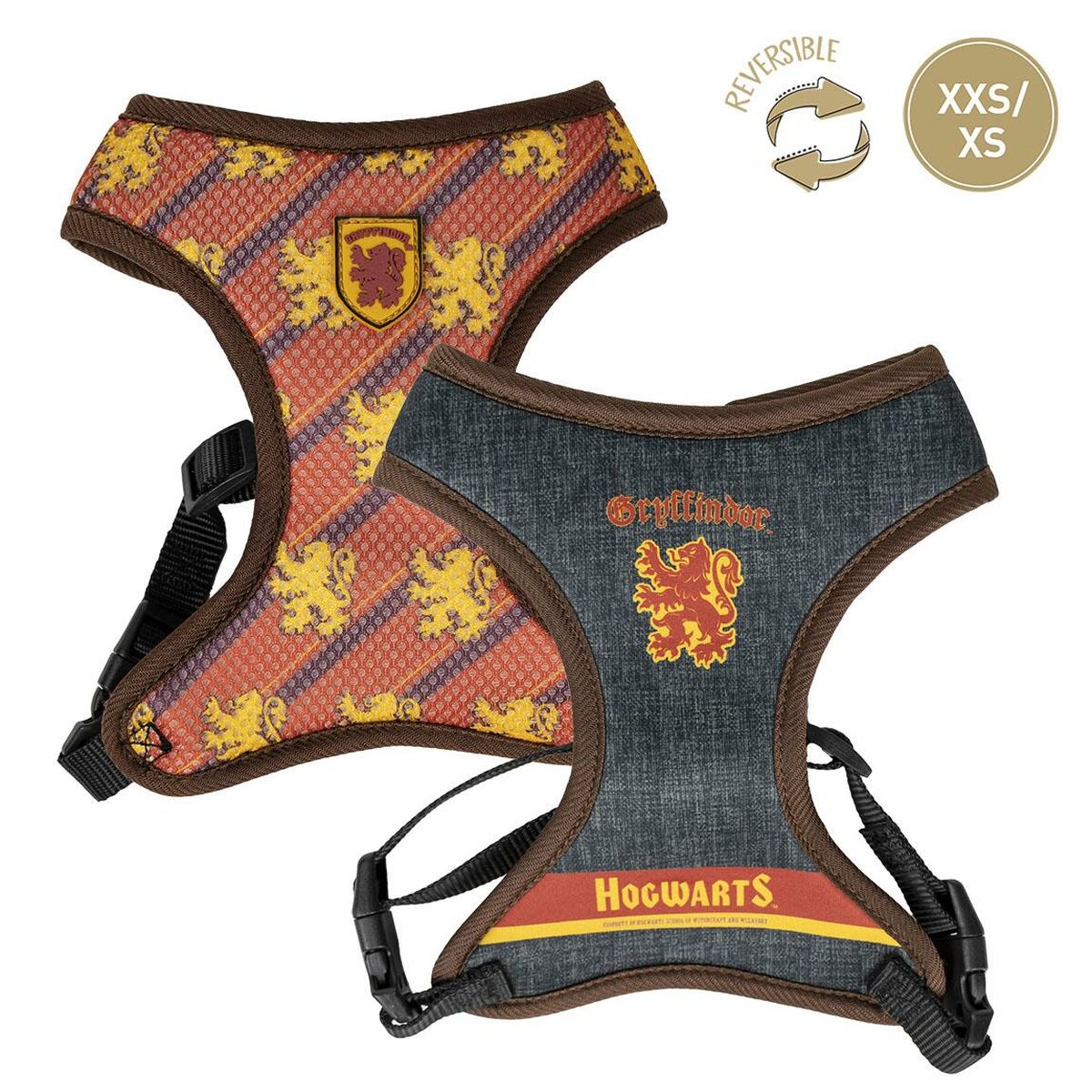 Hundesele Harry Potter Vendbar Rød XXS